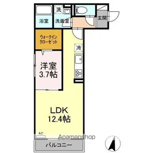 ブライト橋本【2階】の間取り