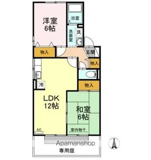 ガーデンコート A棟【1階】の間取り