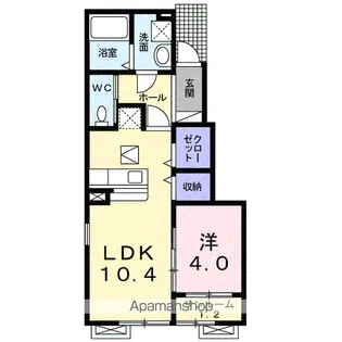 プリート フィオーレⅡ【1階】の間取り