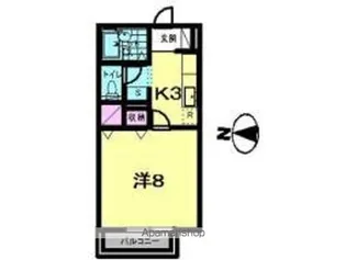 サンハイツ小中島 E【1階】の間取り