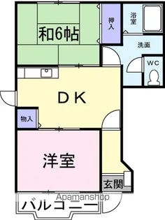 エスポワール寒田C【1階】の間取り