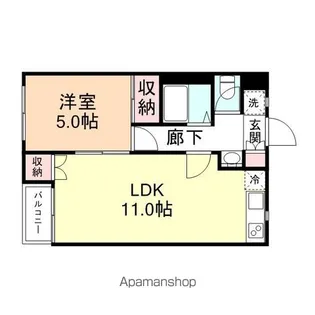 ソレイユ本郷(高岡)【103号室】の間取り