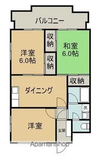 サンハイツ城東【402号室】の間取り