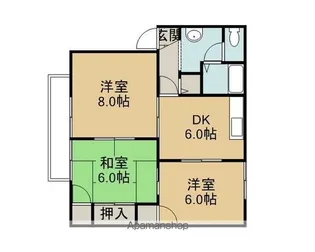 バンビーノ【1階】の間取り