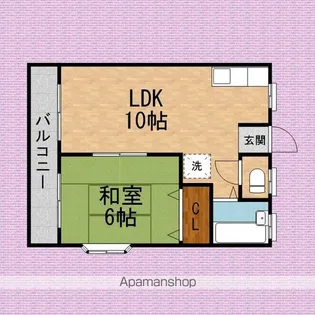 ハイツセセラギ【2階】の間取り