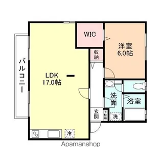 ハイカムール天正寺【1階】の間取り