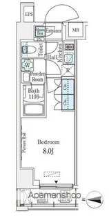 ムニレジデンス上野(旧名称ベルファース上野)【6階】の間取り