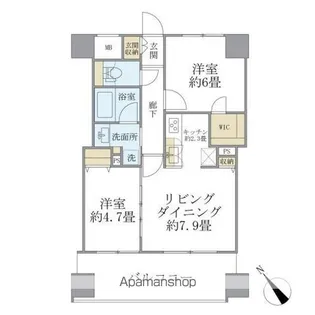 エミリブ東長崎【5階】の間取り