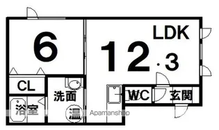 フィガロ6・4【2階】の間取り