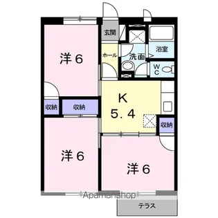 POP TOWNⅡ【1階】の間取り