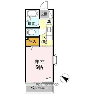 スクエア高砂【2階】の間取り