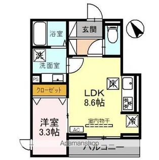 D-Sereno岡【1階】の間取り