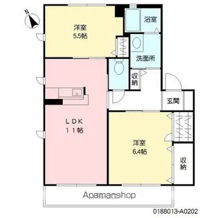 クレールメゾン【2階】の間取り