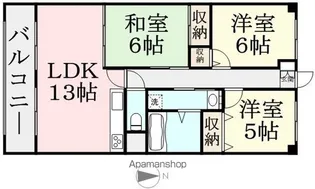 ロイヤル・シャトー一番館【303号室】の間取り