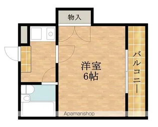 エルム泉大津【Ⅱ207号室】の間取り