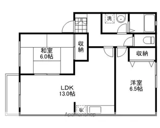 ルーエ【202号室】の間取り