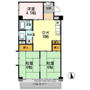 パーク サイド杉浦 2【2階】の間取り