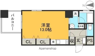 メゾン るふる【6階】の間取り