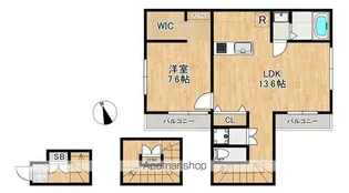 LA・FRAISE中野坂上(ラ・フレーズ中野坂上)【C号室】の間取り