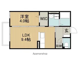 スカイ・カープ【202号室】の間取り