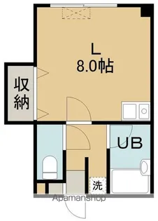 1Rの間取り画像