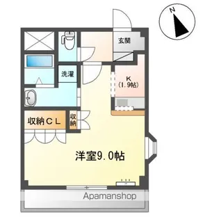 ハピネス ハイム【201号室】の間取り