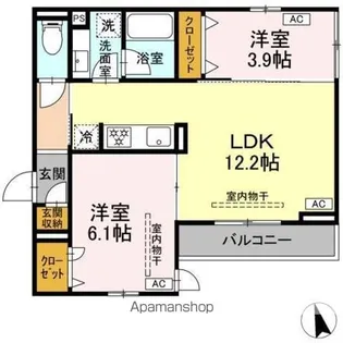 カルニュ【2階】の間取り