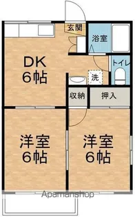 フレグランス平田【101号室】の間取り