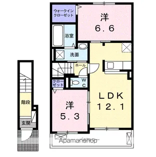 ビアージョ19【2階】の間取り