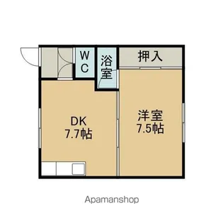 マンションこだま【101号室】の間取り