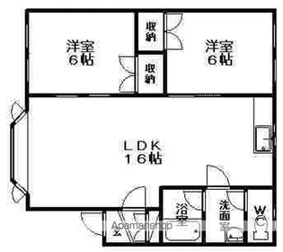 6条ハイツ【202号室】の間取り