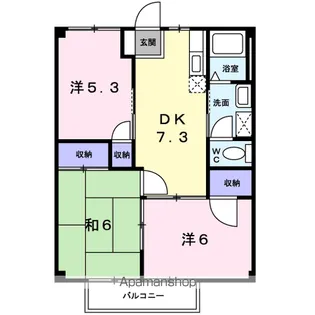 イーストファームハイツ【1階】の間取り