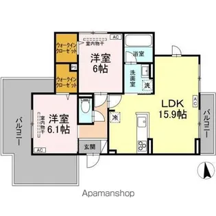 GRAND VIEW KAI【3階】の間取り