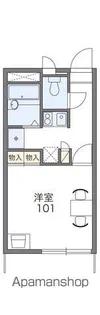 レオパレスSOLEIL【201号室】の間取り