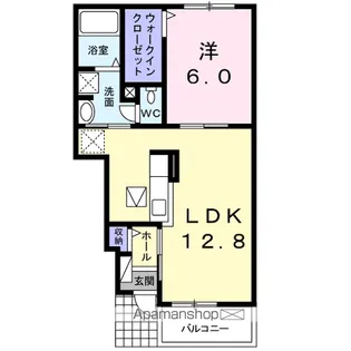 ラ・カーサ【1階】の間取り