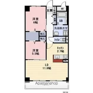 愛知県春日井市西本町2丁目【マンション】の間取り