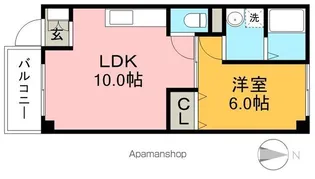 スカイハイツⅡ【2階】の間取り
