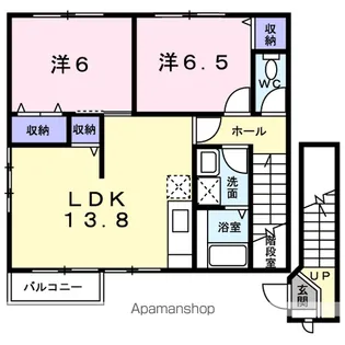 ラ・フォンダ A【2階】の間取り