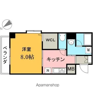 プロビデンス栄南【303号室】の間取り