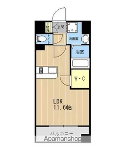 LIBTH代継橋【8階】の間取り