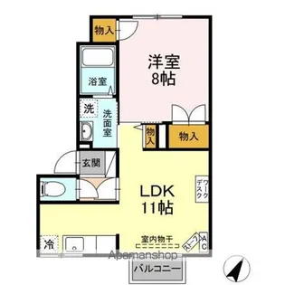 メイユールユウ【2階】の間取り
