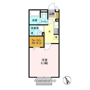 ボンヌールⅢ【1階】の間取り