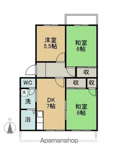 グランドール清水が丘【3階】の間取り