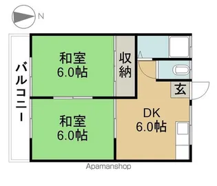 天王ハイツ【102号室】の間取り