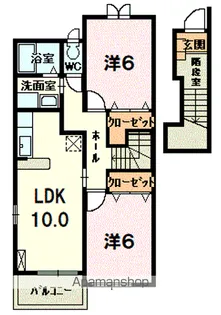 サンリッチ Ⅱ【2階】の間取り