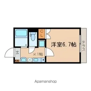 双桜館(ソウオウカン)【1階】の間取り