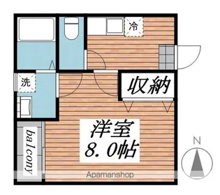 クレフラスト東仙台B棟【1階】の間取り