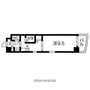 クレセール・サン【6階】の間取り