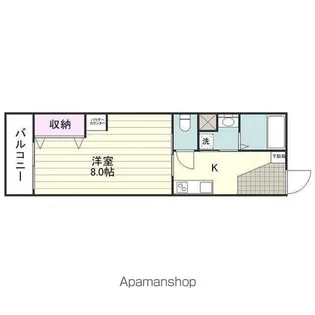 グランヴェルデ上荒田【1階】の間取り