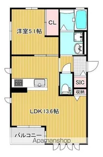 セントラル古江Ⅱ【1階】の間取り